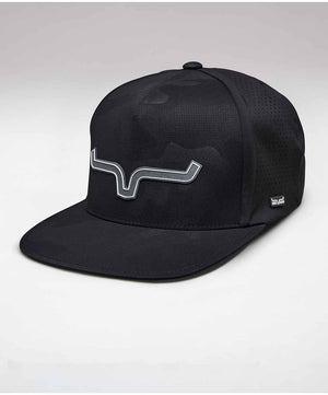 Kimes Ranch Hard Pressed Hat, Black Camo.