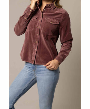 Kimes Ranch Ladies Bonnie Dress Shirt, Lilac, front.