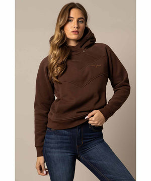 Kimes Ranch Ladies Ella Hoody, Brown.