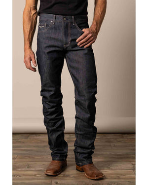 Kimes Ranch Raw James Mens Jeans, Blue
