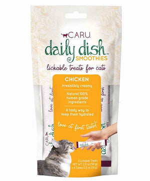 Caru Daily Dish Smoothie Lickable Cat Treat 14g, chicken.
