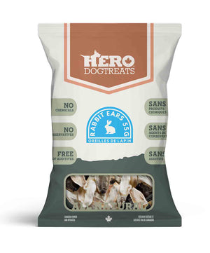 Hero Dog Treats - Dehydrated Rabbit Ears.