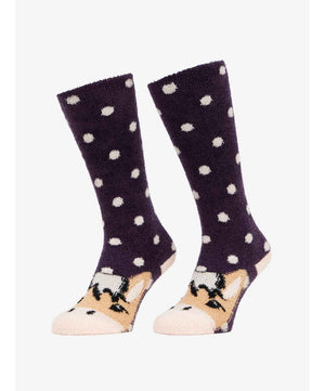 LeMieux Fluffy Character Socks FW25, Fjord.