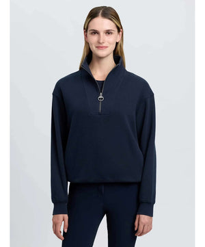 LeMieux Keira 1/4 Zip Sweat Shirt Core, Navy.