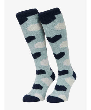 LeMieux Heart Fluffies Socks, Aloe.
