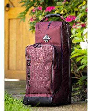 Lemieux Elite Pro Boot and Hat Bag, Burgundy.