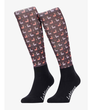 LeMieux Footsies Socks FW25, Llamas.