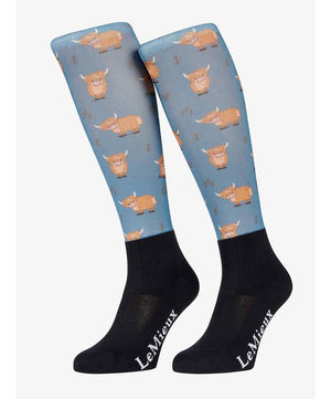 LeMieux Footsie Socks FW26, Highland Cows.