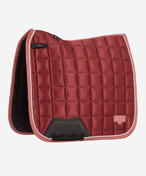 LeMieux Loire Classic Satin Dressage Saddle Pad FW26, Russet.