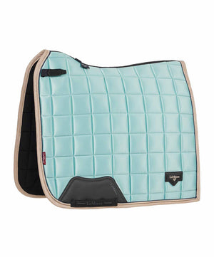 LeMieux Loire Classic Satin Dressage Saddle Pad SS25, Aqua.