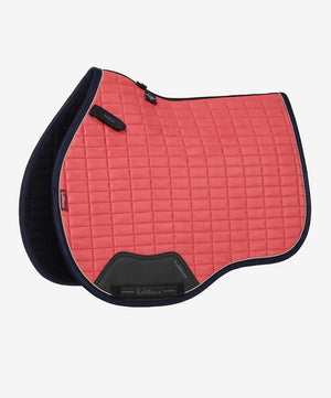LeMieux General Purpose Luxyry Suede Feel Square Saddle Pad, Cranberry.