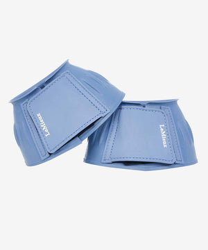 LeMieux Rubber Bell Boots SS26, Powder Blue.
