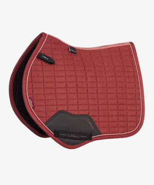 LeMieux Close Contact Luxury Suede Feel Square Saddle Pad FW26, Russet.
