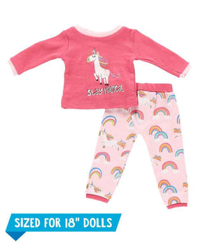 Lazy One Matching Doll PJ Set, front.