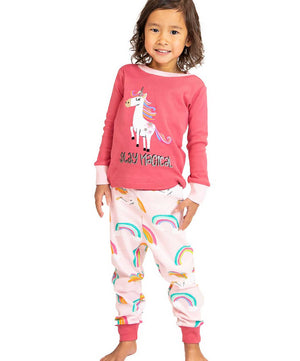 Lazy One Kids Long Sleeve PJ Set.