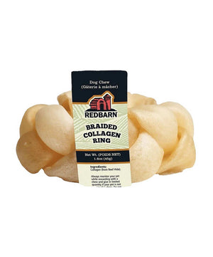 Redbarn Collagen Braided Ring for Dogs.