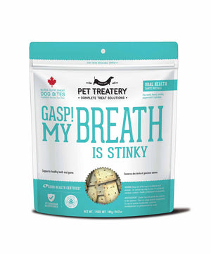 Granville Oral Health Treats Gasp My Breath is Stinky Dog.