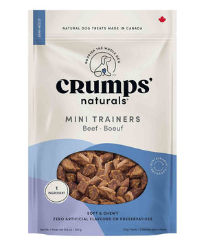 Crumps Mini Trainers Beef Semi Moist Dog Treats 300g.