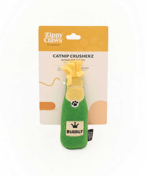 ZippyClawz Catnip Crusherz Plush Cat Toy, Bubbly.