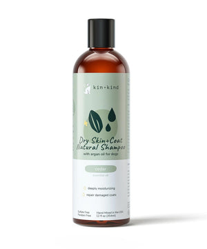 Kin + Kind Dry Skin + Coat Dog Shampoo (Cedar) 12 oz.