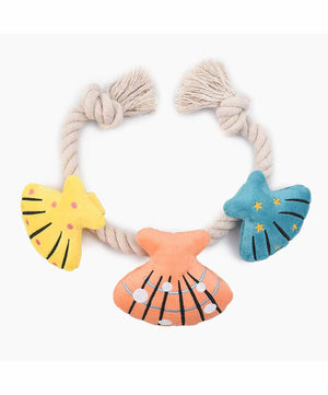 Hugsmart Rope Funz Beach Daze - Shell Necklace Dog Toy.