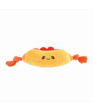 HugSmart Fuzzy Friendz Food Party - Hotdog Dog Toy.