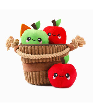 Hugsmart Puzzle Hunter Autumn Tailz Apple Basket Plush Dog Toy.