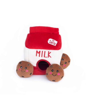 Zippy Paws Pet Toy - Santa's Milk & Cookies