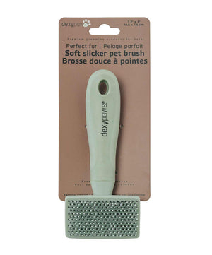 Dexypaws Perfect Fur Soft Slicker Brush for Pets.