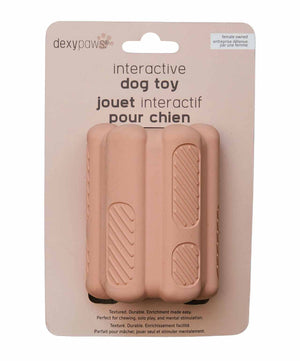 Dexypaws Aggressive Teething Chew Toy for Dog, Blush Pink.
