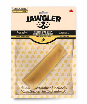 Jawgler Cheese Dog Chew Natural, Small.