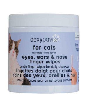 Dexypaws Finger Wipes for Eyes, Ears, & Nose, Cat.