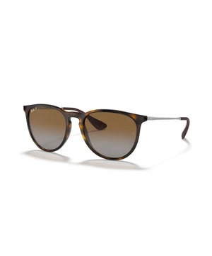 Ray-Ban Erika Polarized Sunglasses, Light Havana, Brown Gradient.