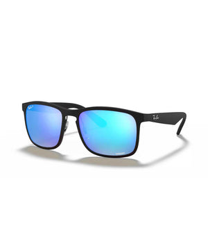 Ray-Ban 4264 Polarized Sunglasses, Matte Black, Blue Chromance.