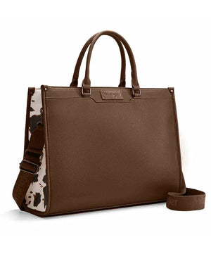 Wrangler Carry All Large Work Tote/Crossbody Bag, Coffee.