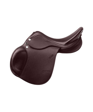 Prestige Joy Jumper Saddle with Flocked Panels, Tobacco.