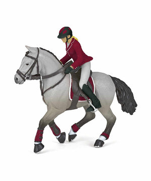 Papo Toy Competition Horse with Female Rider.