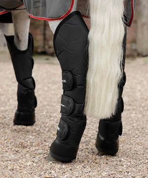 Premier Equine Ballistic Knee Pro-Tech Travel Boots, Black.