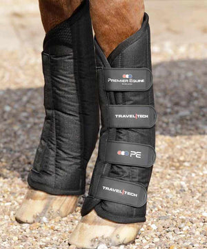 Premier Equine Travel-Tech Travel Boots, Black.