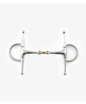 Premier Equine Full Cheek Snaffle with Copper Lozenge Bit.