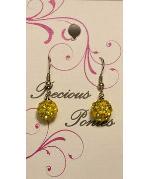 Precious Ponies Dangle Bling Earrings| Horse Jewelry|Brand: Precious Ponies