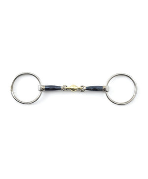 Sweet Iron Loose Ring Snaffle with Brass Alloy Lozenge| Loose Ring Snaffle Bits|Brand: Premier Equine