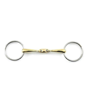 Premier Equine Brass Alloy Training Bit with Lozenge| Loose Ring Snaffle Bits|Brand: Premier Equine