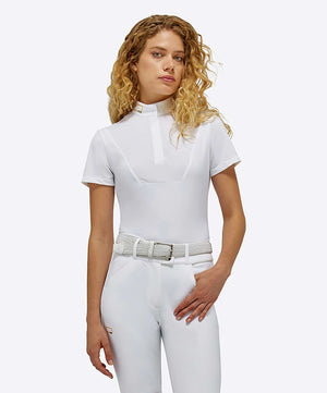 RG by CT Ladies Short Sleeve Shirt, white.