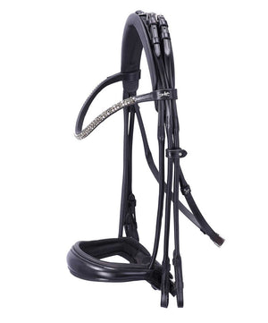Schockemohle SP Isabell Werth Bella Rose Double Bridle, Black/Silver.