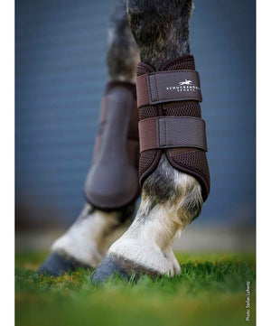 Schockemohle Sports SP Mesh Guards Brushing Boots FW26, Mocha, pair.