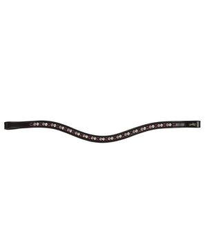 Schockemohle Browband Diamond Select, Black/Berry.