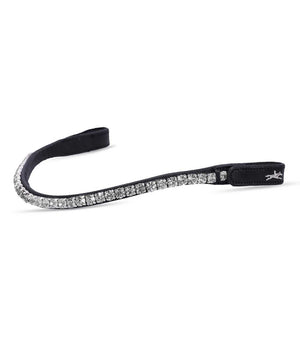 Schockemohle Siena Browband, Black/Crystal