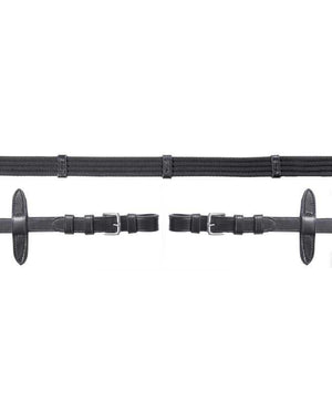 Schockemohle Web Reins with 5 Stops and Buckle Ends.