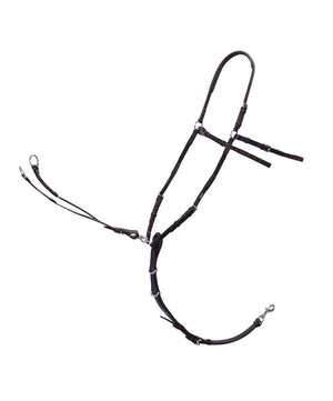 Schockemohle Como Breastplate, Dark Brown Silver.